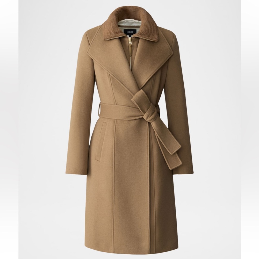 MACKAGE NORIITA-Z OTTER L - BRAND NEW LADIES WOOL COAT